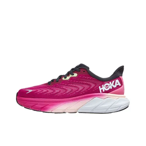 HOKA ONE ONE Arahi 6 Low Топ Беговые кроссовки Женские Розово-красный
