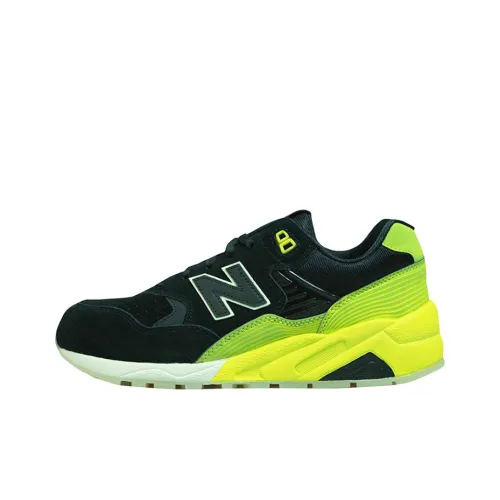 New Balance NB 580 Low Топ Повседневные Беговые Кроссовки Унисекс Черный Желтый