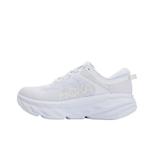 HOKA ONE ONE Bondi 7 Low Топ Беговые кроссовки Женские Белые