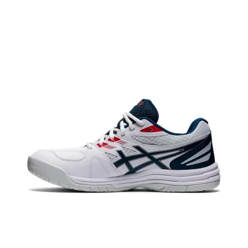 Asics Court Slide 2 Low Топ Беговые кроссовки Унисекс Белый Синий