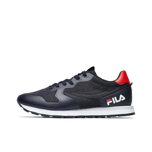 FILA Fht 83 Low Топ Беговые кроссовки Женские Черный белый