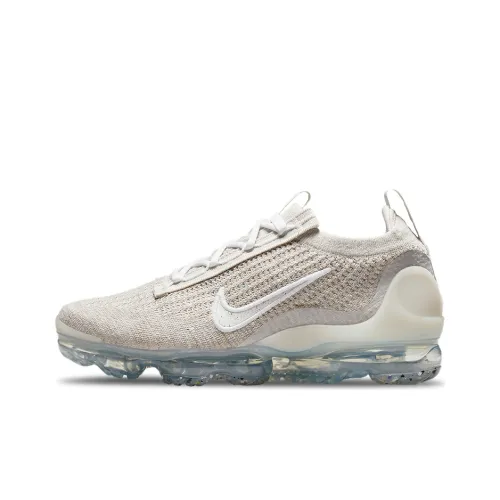 nike VaporMax 2021 Устойчивый к истиранию Дышащий Низкий Топ Повседневный Городской Коммутирование Беговые кроссовки Женские Светлый Умбра
