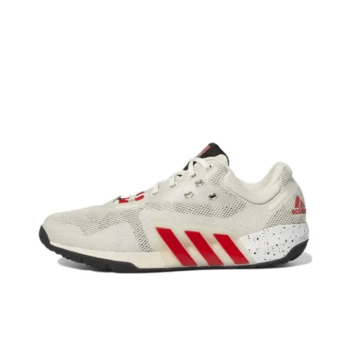 Adidas Dropset Trainers Устойчивые к истиранию противоскользящие низкие беговые кроссовки Мужские Бежево-красные
