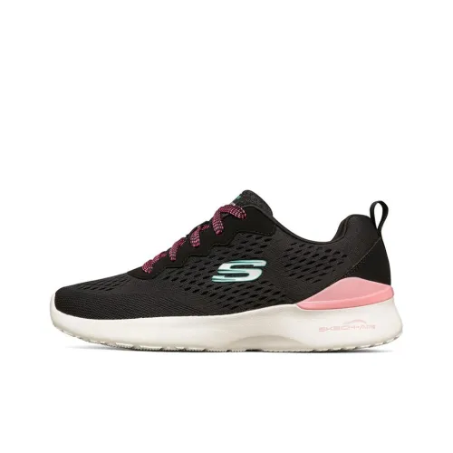 Skechers Skech Air Dynamight Low Top Марафон Беговые кроссовки Женские Черный Розовый