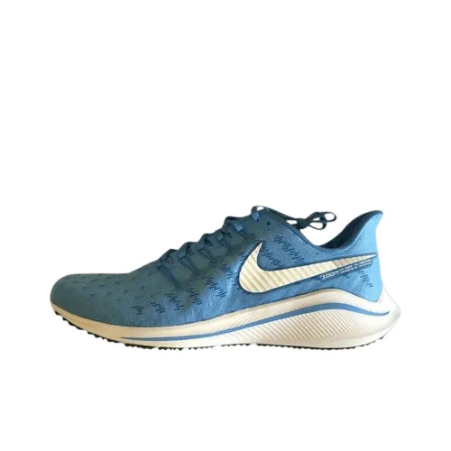 Nike Air Zoom Vomero 14 Амортизация Противоскользящий Дышащий Верх Низкие Беговые Кроссовки Мужские Университетский Синий