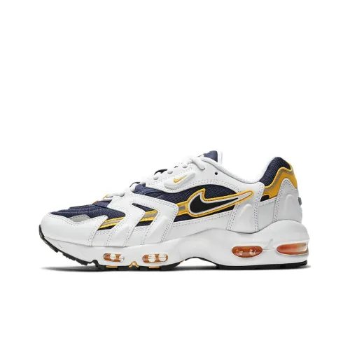 Nike Air Max 96 Low Топ Повседневные Беговые Кроссовки Унисекс Белый Желтый Синий