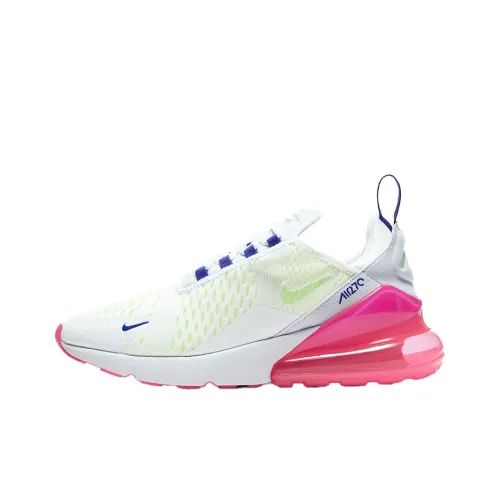 Nike Air Max 270 Low Беговые кроссовки Мужские Белые Синие Розовые