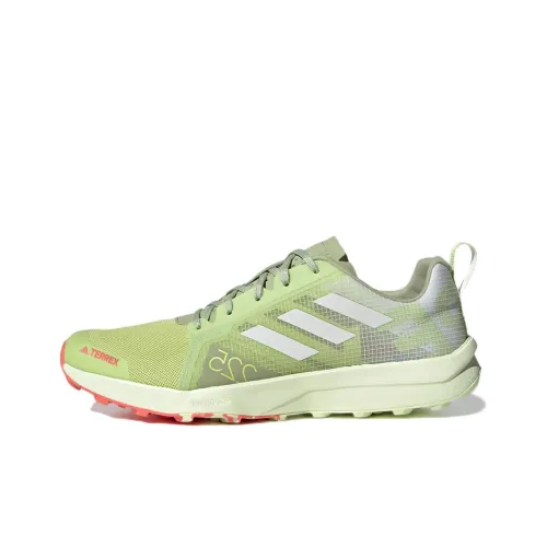 adidas Terrex Speed Flow PRIMEGREEN Бег по тропам Противоскользящий Устойчивый к истиранию Низкий Топ Беговые кроссовки Мужской Зеленый