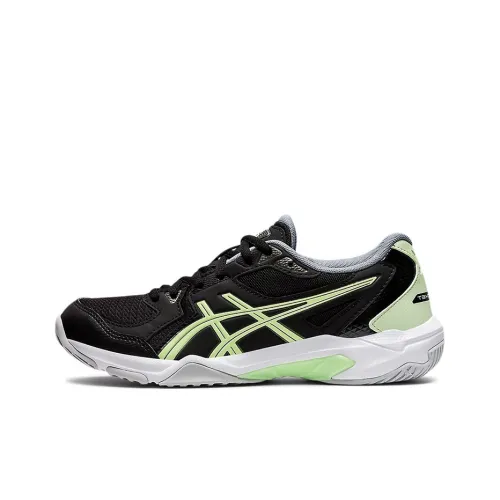 Asics Низкий Топ Беговые Кроссовки Женские Черный Зеленый