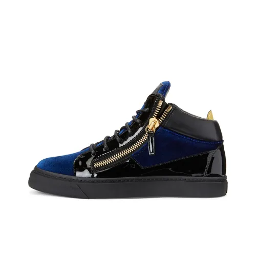 Giuseppe Zanotti GZ MID Топ Скейтборд Кроссовки Женские Черные