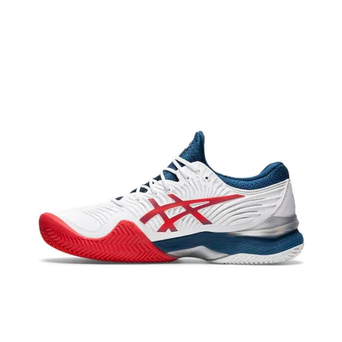 Asics Court FF 2 Clay Low Top Беговые кроссовки Мужские Белый Синий Красный
