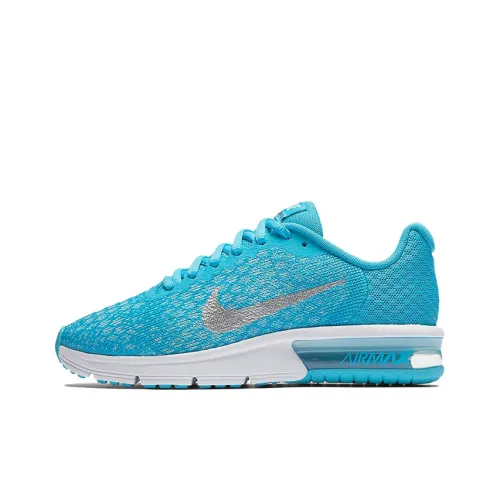 Nike Air Max Sequent Low Топ Повседневные Беговые Кроссовки GS Синий