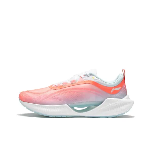 LINING Super Light 19 Легкий Rebound Низкий Топ Беговые кроссовки Женские Флуоресцентный LIP Оранжевый