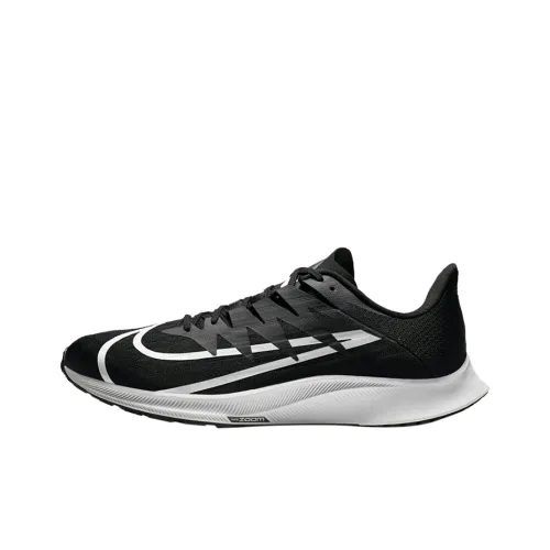 Nike Zoom Rival Fly 3 Амортизаторы Устойчивые к истиранию Низкий Топ Беговые кроссовки Мужские Черно-белые