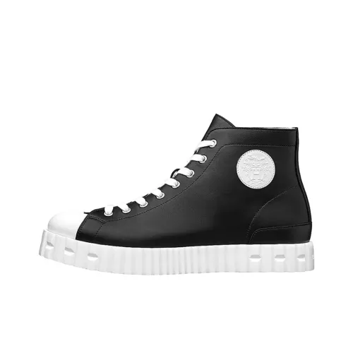 HERMES Climb High Топ Скейтборд Кроссовки Мужские Черные