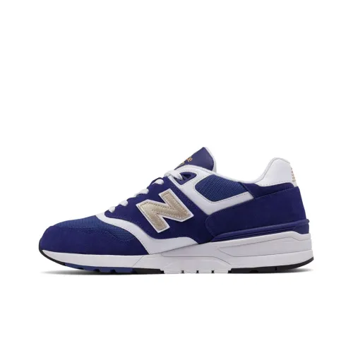 New Balance NB 597 Low Топ Беговые кроссовки Мужские Синие Белые