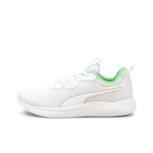 PUMA Resolve Smooth Шокабойеры Противоскользящие Устойчивые к истиранию Низкий Топ Беговые кроссовки Мужские Белые