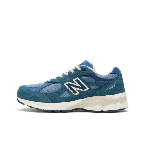 Levi's x New Balance NB 990 V3 Low Топ Повседневные Беговые кроссовки Унисекс Джинсовый синий Сделано в США