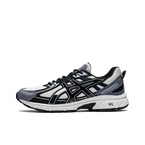 Asics Gel Venture 6 Low Топ Беговые кроссовки Мужские Черные Серые