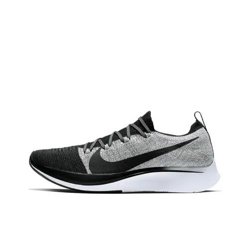 Nike Zoom Fly 1 Low Топ Беговые кроссовки Мужские Серый Черный