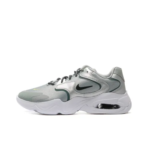 Nike Air Max 2X Low Топ Air Cushion Повседневные Беговые Кроссовки Мужские Серебристо-Серые