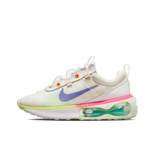 Nike Air Max 2021 Low Беговые кроссовки Топ Женские Белые Зеленые Фиолетовые Переработанный материал