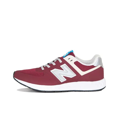 New Balance NB 574 Low Топ Марафон Беговые кроссовки Мужской Бордовый