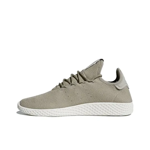 Pharrell Williams x Adidas Originals Tennis Hu Slip-Resistant и Breathable Low-Top Tennis Shoes Men's Linen Gray Фаррелл Уильямс x Adidas Originals Теннис Hu Противоскользящие и Дышащие Низкие Кроссовки для Тениса Мужские Лен Серый