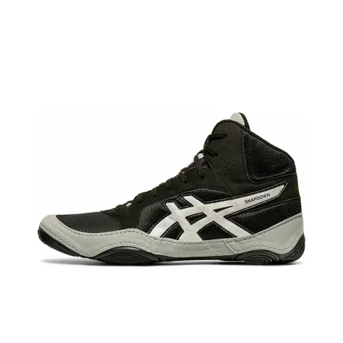 Asics Snapdown 2 MID Топ Беговые кроссовки Мужской Черный белый 2E Ширина