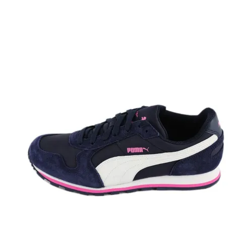 PUMA St Runner Дышащий и Легкий Низкий Топ Беговые кроссовки Женские Синий Розовый