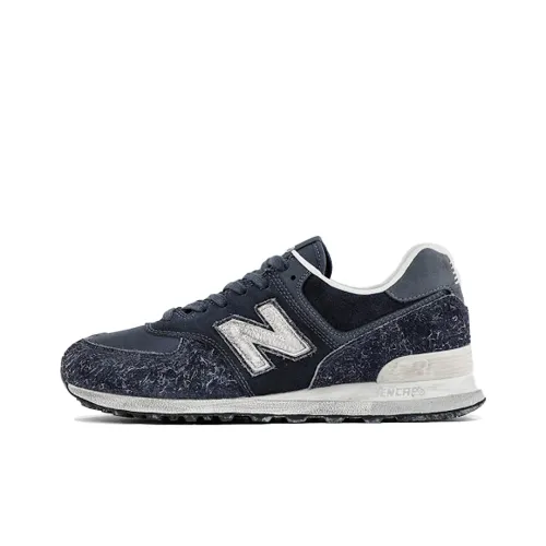 New Balance NB 574 Low Топ Марафон Беговые кроссовки Унисекс Морской синий