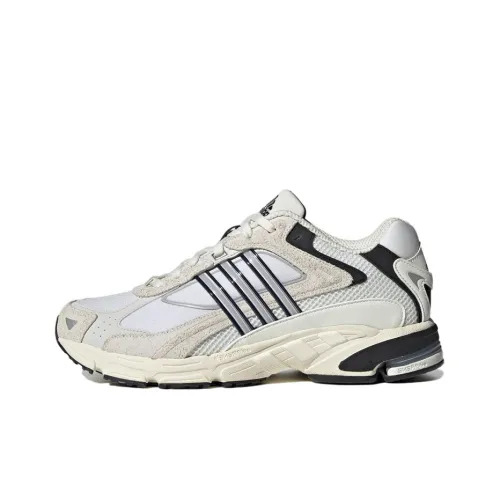 Adidas Износостойкие Дышащие Низкие Беговые Кроссовки Унисекс Белый Черный