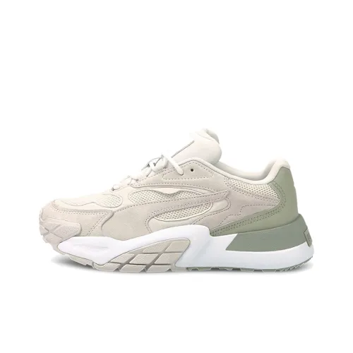 PUMA Hedra Minimal Low Беговые кроссовки Женские Хаки зеленый Белый