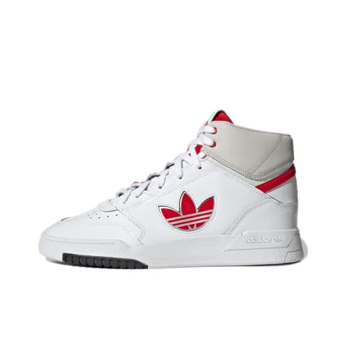 Adidas Originals Drop Step XLT Покрытие Slip-Resistant Высокие Кроссовки для Скейтбординга Унисекс Облачный Белый