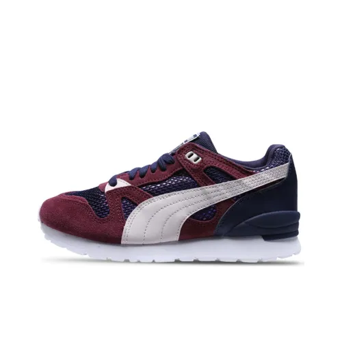 PUMA Duple OG Remast Dc4 Амортизация Поддержка Низкий Топ Беговые кроссовки Женские Красный Синий