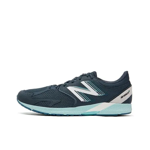 New Balance NB Hanzo Low Топ Марафон Беговые кроссовки Мужской Синий Серый