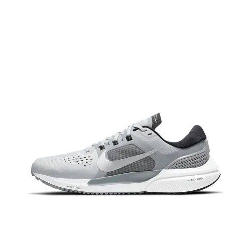 Nike Air Zoom Vomero 15 Амортизаторы Противоскользящие Устойчивые к истиранию Низкий Топ Беговые кроссовки Мужские Серый Белый