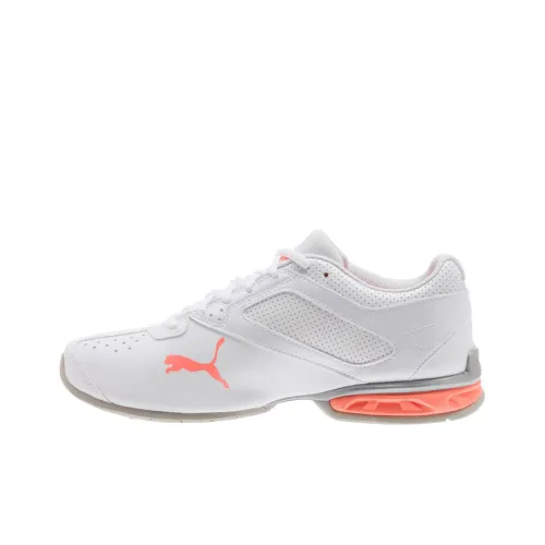 PUMA Tazon 6 FM Low Топ Беговые кроссовки Женские Белый Оранжевый