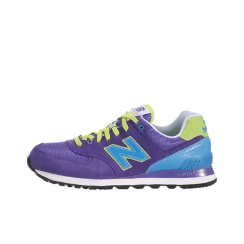 New Balance NB 574 CARNIVAL совместный модель Дышащий Низкий Топ Беговые кроссовки Женские Фиолетовый Синий