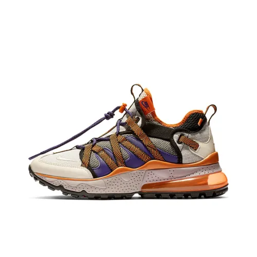 Nike Air Max 270 Low Беговые кроссовки Мужские Бежевый Оранжевый Фиолетовый