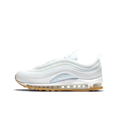 Nike Air Max 97 Low Топ Повседневные Беговые Кроссовки Мужские Белые Натуральная Резина