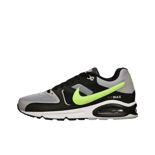 Nike Air Max Command Амортизация Износостойкий Низкий Топ Беговые кроссовки Мужские Черный Зеленый