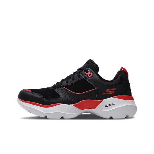 Skechers Go Walk Evolution Ultra Low Топ Беговые кроссовки Женские Черный Красный