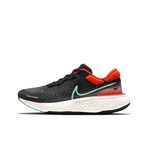 Nike Invincible Run 1 Амортизаторы Slip-on Устойчивый к истиранию Низкий Топ Повседневные Беговые кроссовки Мужские Черные Красные