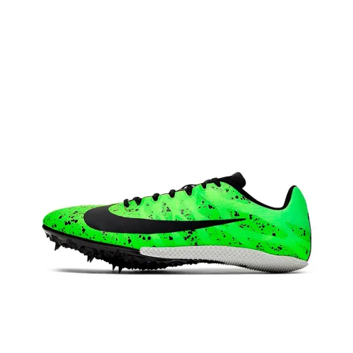 Nike Zoom Rival S9 Амортизаторы Slip-resistant Abrasion-resistant Низкий топ Повседневная беговая обувь Унисекс Черный Зеленый