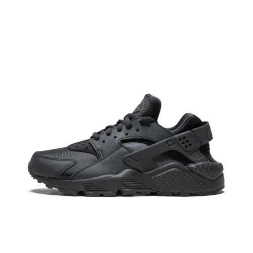 Nike Huarache Run Shock Absorbers Slip-Resistant Abrasion-Resistant Lightweight Low-Top Беговые кроссовки Женские Черный