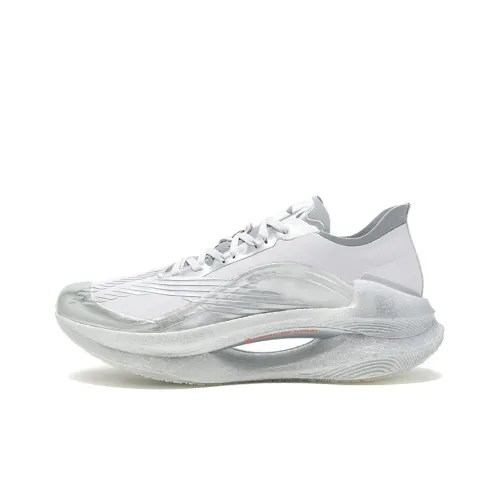 LINING Shadow 1,0 Амортизаторы Ударопрочный Устойчивый к истиранию Легкий Низкий Топ Беговые кроссовки Женские Серебряный