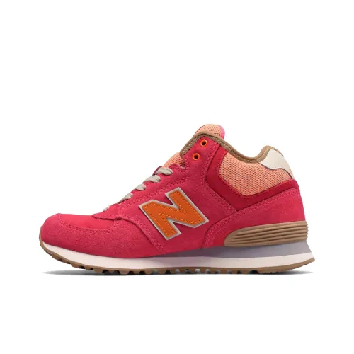New Balance NB 574 MID CUT MID Топ Беговые кроссовки Женские Кораллово-розовый