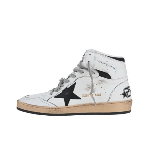 Golden Goose Лазурь Звезда High Топ Стильные Скейтбординги Женские Белые