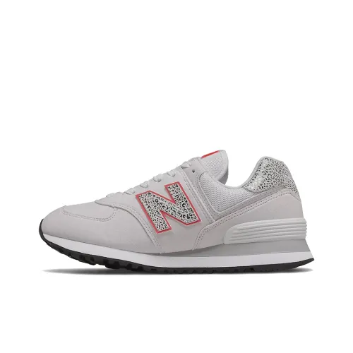New Balance NB 574 Series Низкие Кроссовки для Бега Женские Белые Красные